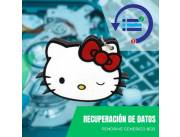 RECUPERACIÓN DE DATOS PENDRIVE 8GB - DISEÑO HELLO KITTY GATA BLANCA