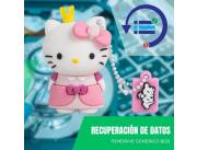 RECUPERACIÓN DE DATOS PENDRIVE 8GB - DISEÑO HELLO KITTY ROSADO