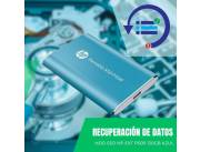 RECUPERACIÓN DE DATOS HDD SSD 120GB HP EXT P500 AZUL