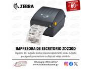 Impresora Zebra ZD230D USB. Adquirila en cuotas!