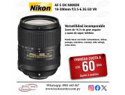 Lente Nikon AF-S DX 18-300mm. Adquirila en cuotas!