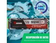 RECUPERACIÓN DE DATOS HDD SSD 512GB KEEPDATA M.2 NVME *