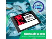 RECUPERACIÓN DE DATOS HD SSD 2.5" SATA 480GB KINGSTON SEDC600M/480G 560/530