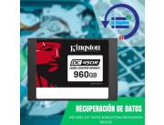 RECUPERACIÓN DE DATOS HD SSD 2.5" SATA 960GB KINGSTON SEDC600M/960G 560/530