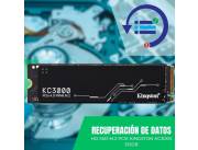 RECUPERACIÓN DE DATOS HD SSD M.2 PCIE 512GB KINGSTON KC3000 NVME SKC3000S/512G 7000/3900