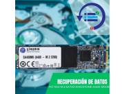 RECUPERACIÓN DE DATOS HD SSD M.2 SATA3 120GB KINGSTON SA400M8/120G 500/320
