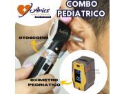 COMBO PEDIATRICO OTOSCOPIO + OXIMETRO PEDIATRICO