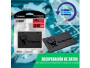 RECUPERACIÓN DE DATOS HDD SSD 240GB KINGSTON*