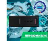 RECUPERACIÓN DE DATOS PEN KINGSTON 64GB DTX/64GB DATATRAVELER EXODIA 3.2