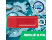 RECUPERACIÓN DE DATOS PEN KINGSTON 64GB KC-U2G64-7GR ROJO DATATRAVELER EXODIA 3.2