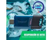 RECUPERACIÓN DE DATOS PEN KINGSTON 128GB DT80M/128GB USB-C DATATRAVELER 80M 3.2