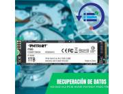 RECUPERACIÓN DE DATOS HD SSD M.2 PCIE 1TB PATRIOT NVME P300P1TBM28 2100/1650