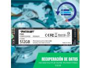 RECUPERACIÓN DE DATOS HDD SSD 512GB PATRIOT PCIe NVME