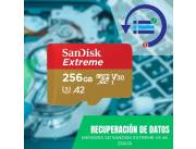 RECUPERACIÓN DE DATOS MEM SD 256GB SANDISK EXTREME V3 4K