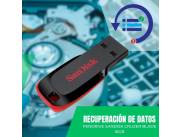 RECUPERACIÓN DE DATOS PENDRIVE 16GB USB SANDISK Z50 CRUZER BLADE