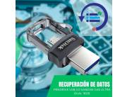 RECUPERACIÓN DE DATOS PENDRIVE 16 GB USB 3.0 SANDISK G46 ULTRA DUAL