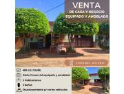 CORONEL OVIEDO - VENDO CASA CON LOCAL COMERCIAL EQUIPADO Y AMOBLADO - Bo. San Isidro