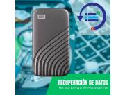 RECUPERACIÓN DE DATOS HD EXT SSD WD MY PASSPORT 1TB WDBAGF0010BGY-WESN USB-C