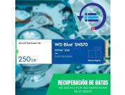 RECUPERACIÓN DE DATOS HD SSD M.2 PCIE 250GB WD SN570 NVME WDS250G3B0C BLUE 3300/1200