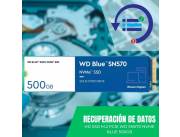 RECUPERACIÓN DE DATOS HD SSD M.2 PCIE 500GB WD SN570 NVME WDS500G3B0C BLUE 3500/2300