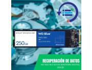 RECUPERACIÓN DE DATOS HD SSD M.2 SATA3 250GB WESTERN DIGITAL WDS250G2B0B BLUE