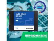 RECUPERACIÓN DE DATOS HD SSD SATA3 1TB WD SA510 WDS100T3B0A BLUE 560/520