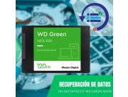 RECUPERACIÓN DE DATOS HD SSD SATA3 120GB WESTERN DIGITAL WDS120G2G0A GREEN