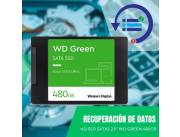 RECUPERACIÓN DE DATOS HD SSD SATA3 480GB WESTERN DIGITAL WDS480G2G0A GREEN 545