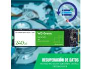 RECUPERACIÓN DE DATOS HD SSD M.2 PCIE 240GB WESTERN DIGITAL NVME WDS240G2G0C GREEN 2400/90
