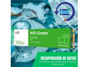 RECUPERACIÓN DE DATOS HD SSD M.2 SATA3 120GB WESTERN DIGITAL WDS120G2G0B GREEN