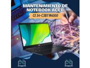 MANTENIMIENTO DE NOTEBOOK ACER CE 34-C3BT N4000