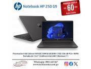 Notebook HP 250 G9 Intel Celeron. Adquirila en cuotas!