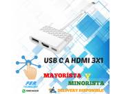 USB TIPO C A HDMI 3x1