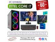 PC GTX1650 Intel Core i7. Adquirila en cuotas!