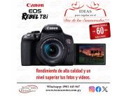 Cámara Canon EOS Rebel T8i Kit 18-55mm. Adquirila en cuotas!