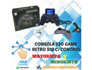 CONSOLA 520 GAME RETRO S10 CON CONTROL