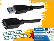 CABLE USB 3.0 MACHO A HEMBRA 50 CM