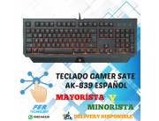 TECLADO GAMER SATE AK-839 ESPAÑOL