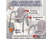 Silla Sanitaria con Regulación de Altura