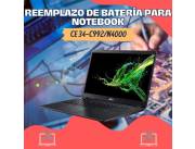 REEMPLAZO DE BATERÍA PARA NOTEBOOK ACER CE 34-C992/N4000