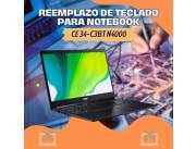 REEMPLAZO DE TECLADO PARA NOTEBOOK ACER CE 34-C3BT N4000