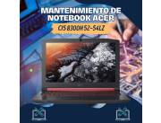 MANTENIMIENTO DE NOTEBOOK ACER CI5 8300H 52-54LZ