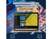 MANTENIMIENTO DE NOTEBOOK ACER CI5 SF713-51-M8Y