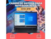 CAMBIO DE BATERÍA PARA NOTEBOOK ACER CI3 54-30T8