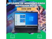 UPGRADE DE WINDOWS PARA NOTEBOOK ACER CI3 A515-54-30T8