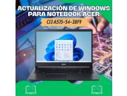 ACTUALIZACIÓN DE WINDOWS PARA NOTEBOOK ACER CI3 A515-54-38F9