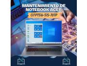 MANTENIMIENTO DE NOTEBOOK ACER CI7 PT516-51S-70TP