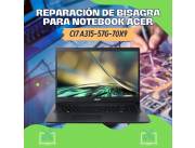REPARACIÓN DE BISAGRA PARA NOTEBOOK ACER CI7 A315-57G-70X9