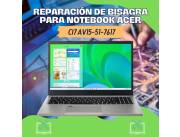 REPARACIÓN DE BISAGRA PARA NOTEBOOK ACER CI7 AV15-51-7617