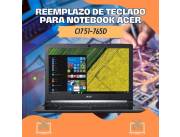 REEMPLAZO DE TECLADO PARA NOTEBOOK ACER CI7 51-765D